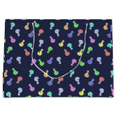 カラフルQuestion Mark Gift Favorites紙バッグ ラージペーパーバッグ (正面)