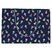 カラフルQuestion Mark Gift Favorites紙バッグ ラージペーパーバッグ (裏面)