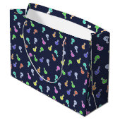 カラフルQuestion Mark Gift Favorites紙バッグ ラージペーパーバッグ (裏面アングル)