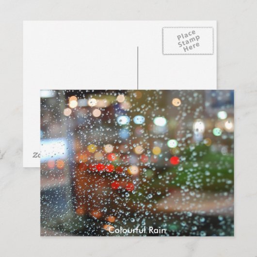 カラフルRain – ポストカード (正面/裏面)