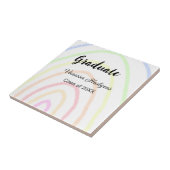 カラフルrainboho graduation add name year タイル (側面)