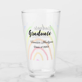 カラフルrainboho graduation add name year タンブラーグラス