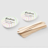 カラフルrainboho graduation add name year ハンドファン (組立なし)