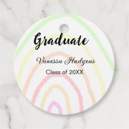 カラフルrainboho graduation add name year フェイバータグ