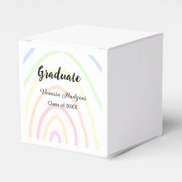 カラフルrainboho graduation add name year フェイバーボックス