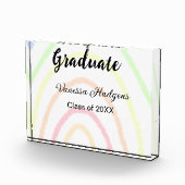 カラフルrainboho graduation add name year フォトブロック (右)