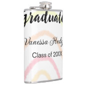 カラフルrainboho graduation add name year フラスク (右)