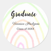 カラフルrainboho graduation add name year