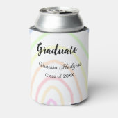 カラフルrainboho graduation add name year 缶クーラー (缶裏面)