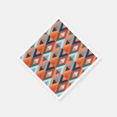 カラフルrhobusおよびtrianglesパターン スタンダードカクテルナプキン (角)