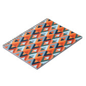カラフルrhobusおよびtrianglesパターン ノートブック (左側)