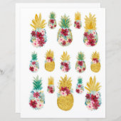 カラフルScrapbook & Journalのパイナップル切り出し (正面/裏面)