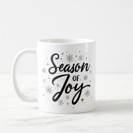 カラフルSeason Of Joy Script エレガント Christmas コーヒーマグカップ