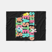 カラフルSight Squad Easter Vibes Optometric Tech フリースブランケット (正面(横))
