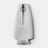 カラフルSocial Justiceフラワーワード ボトルクーラー (裏面)