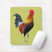 カラフルStrutting Roosterマウスパッド マウスパッド (マウス)