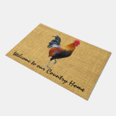 カラフルStrutting Roster/カントリーホームドアマット ドアマット (アングル)