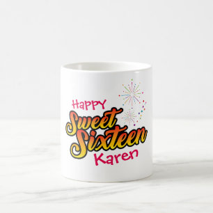 カラフルSweet sixteen コーヒーマグカップ