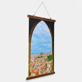 カラフルTapestry,リスボンポルトガルヨーロッパぶら下がったズ 吊り下げ型タペストリー (傾斜あり)