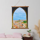 カラフルTapestry,リスボンポルトガルヨーロッパぶら下がったズ 吊り下げ型タペストリー (寝室)