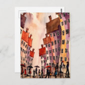 カラフルtown art# 2はがき ポストカード (正面/裏面)