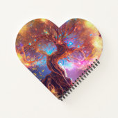 カラフルTree of Life Ancient 素朴 Notebook ノートブック (裏面)