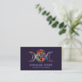 カラフルTriple Moon - Tree of Life Business Card 名刺 (スタンド正面)