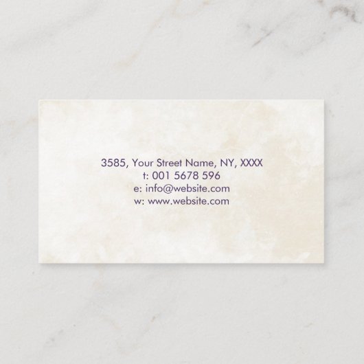 カラフルTriple Moon - Tree of Life Business Card 名刺 (裏面)