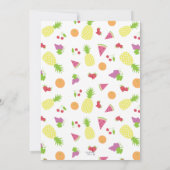 カラフルTutti誕生日パーティー、任意の年齢 招待状 (裏面)