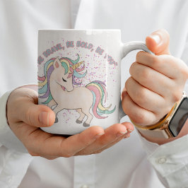 カラフルUnicorn Be You Ceramic Mug コーヒーマグカップ