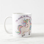 カラフルUnicorn Be You Ceramic Mug コーヒーマグカップ (左)