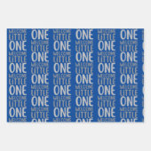 カラフルWelcome Little One」赤ちゃんシャワー ラッピングペーパーシート (正面3)