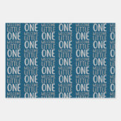 カラフルWelcome Little One」赤ちゃんシャワー ラッピングペーパーシート (正面2)