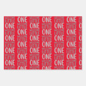 カラフルWelcome Little One」赤ちゃんシャワー ラッピングペーパーシート (正面)