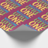 カラフルWelcome Little One」赤ちゃんシャワー ラッピングペーパー (角)