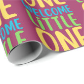 カラフルWelcome Little One」赤ちゃんシャワー ラッピングペーパー (ロールコーナー)