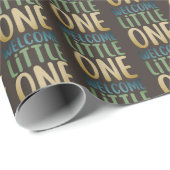 カラフルWelcome Little One」赤ちゃんシャワー ラッピングペーパー (ロールコーナー)