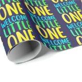 カラフルWelcome Little One」赤ちゃんシャワー ラッピングペーパー (ロールコーナー)