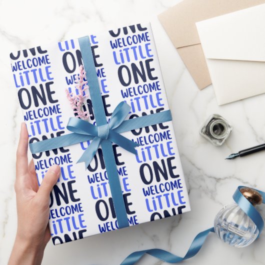 カラフルWelcome Little One」赤ちゃんシャワー ラッピングペーパー (ギフト)