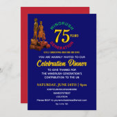 カラフルWINDRUSH GENERATION 75周年記念 招待状 (正面/裏面)