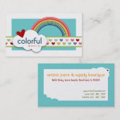 カラフルWorld Business Card 名刺 (正面/裏面)