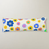 カラフルY2K小花インディ模様 ボディピロー (裏面)