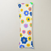 カラフルY2K小花インディ模様 ボディピロー (正面縦)