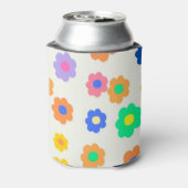 カラフルY2K小花インディ模様 缶クーラー (缶裏面)