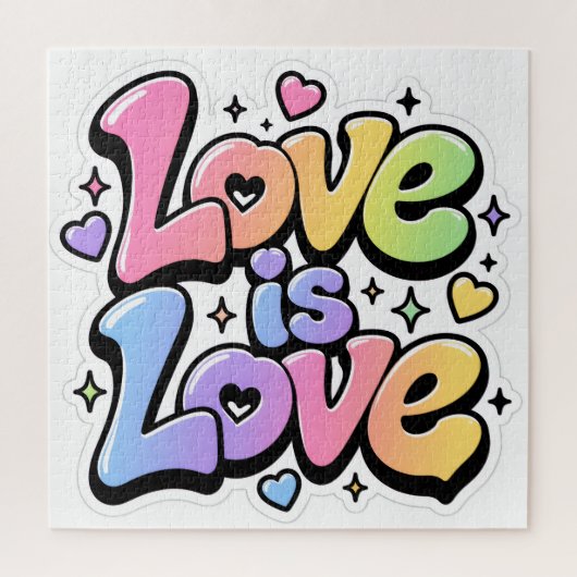 カラフルY2K落書きLove is Love 676ピースパズル ジグソーパズル (縦)