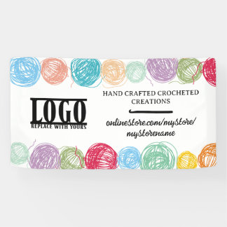 カラフ糸かぎ針クラフトショーブースディスプレイ 横断幕