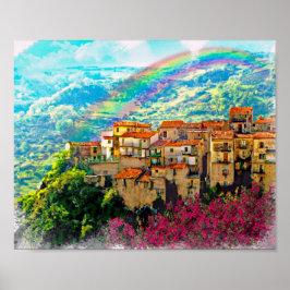 カラブリアの村ヴェルビカロ ポスター