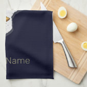 カラブリアイタリアレトロリージョンマップヴィンテージ土産 キッチンタオル (四つ折り)