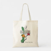 カラブリアイタリアレトロリージョンマップヴィンテージ土産 トートバッグ (裏面)