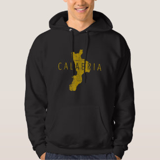 カラブリア地図ワードアート – Calabria Italy Souvenir パーカ